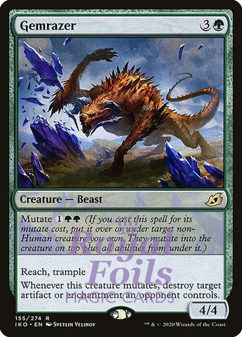 Gemrazer 2x FOIL IKO MTG Ikoria Rare MINT green