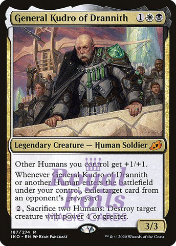 **1x FOIL General Kudro of Drannith** IKO MTG Ikoria Mythic MINT white black