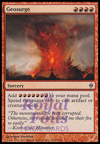 **1x FOIL Geosurge** NPH MTG New Phyrexia Uncommon MINT red