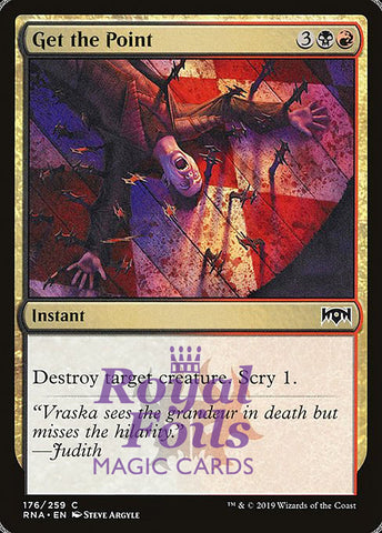Get the Point 4x FOIL RNA MTG Ravnica Allegiance Common MINT black red
