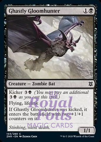 **4x FOIL Ghastly Gloomhunter** ZNR MTG Zendikar Rising Common MINT black