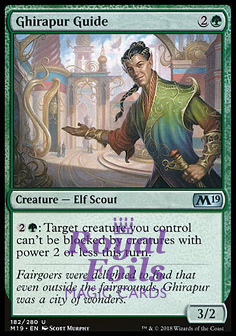 Ghirapur Guide 4x FOIL M19 MTG Core Set 2019 Uncommon MINT green