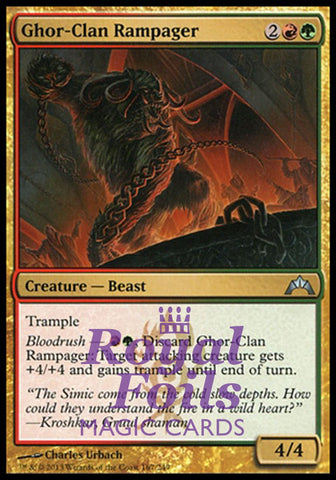 Ghor-Clan Rampager 2x FOIL GTC MTG Gatecrash Uncommon MINT red green