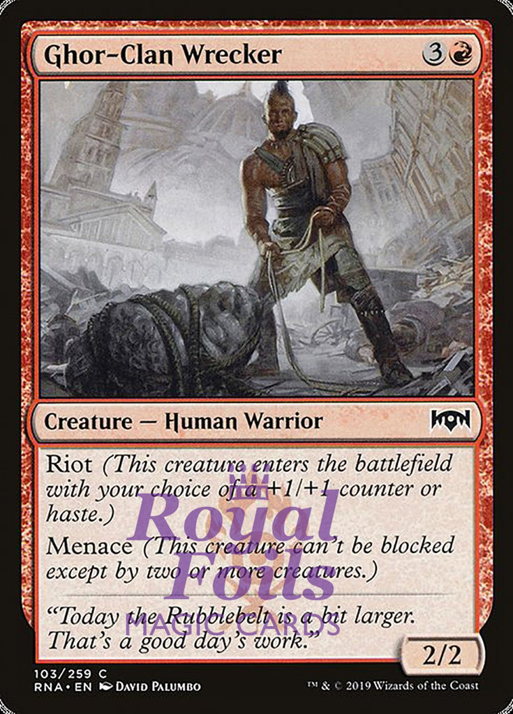 Ghor-Clan Wrecker 4x FOIL RNA MTG Ravnica Allegiance Common MINT red