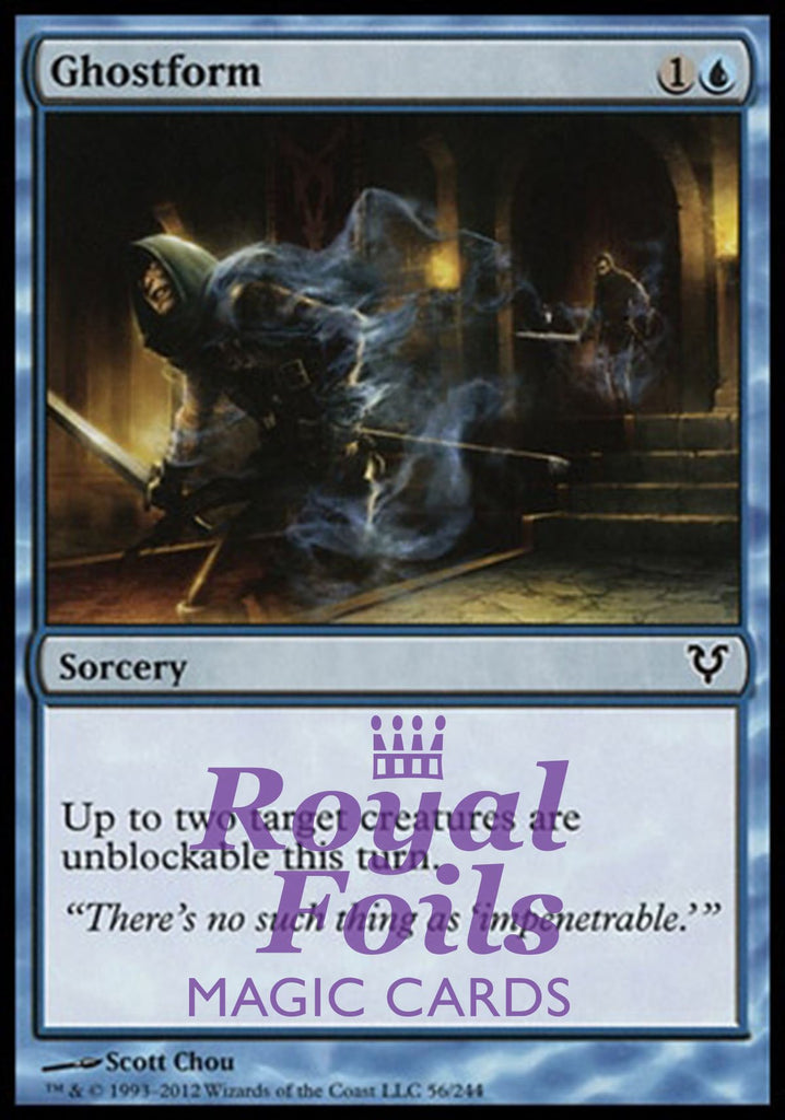 Ghostform 3x FOIL AVR MTG Avacyn Restored Common MINT blue