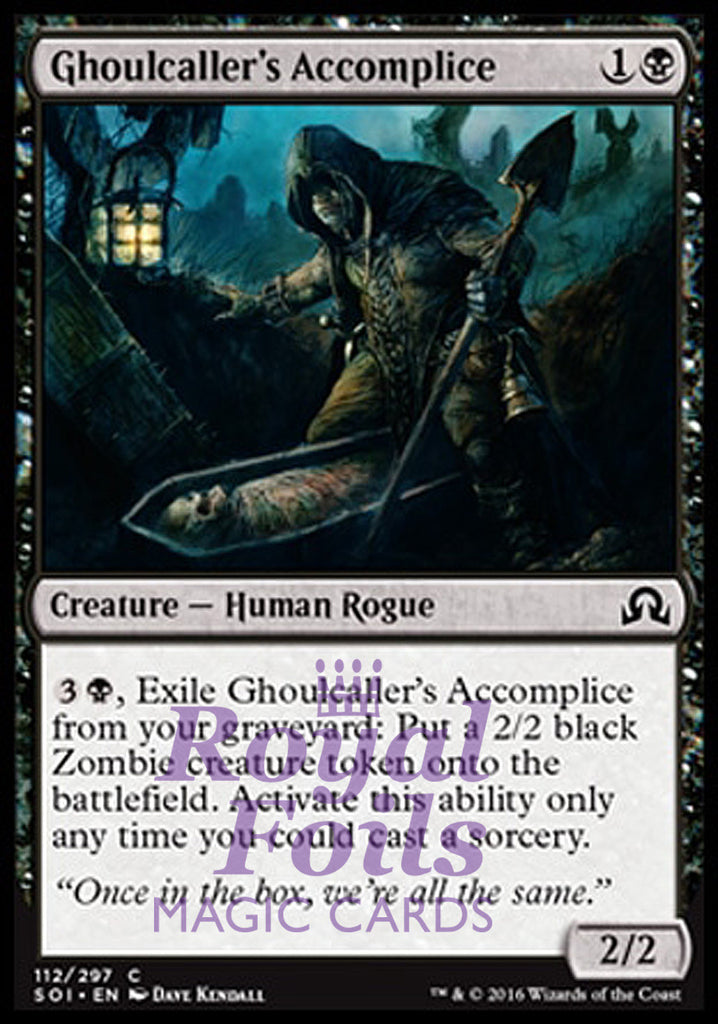 **4x FOIL Ghoulcaller's Accomplice** SOI MTG Shadows Over Innistrad Common MINT black