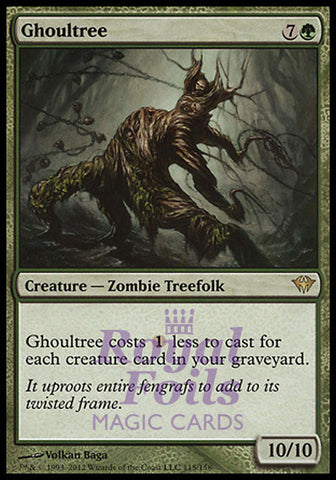 Ghoultree 2x FOIL DKA MTG Dark Ascension Rare MINT green