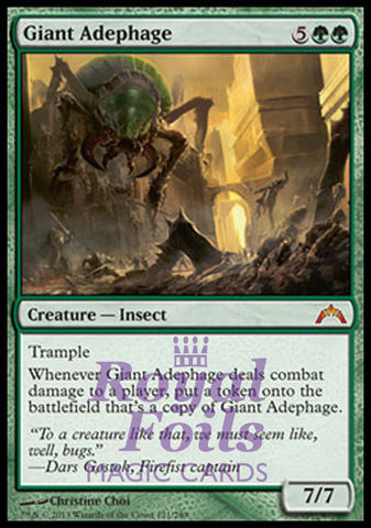 **1x FOIL Giant Adephage** GTC MTG Gatecrash Mythic MINT green