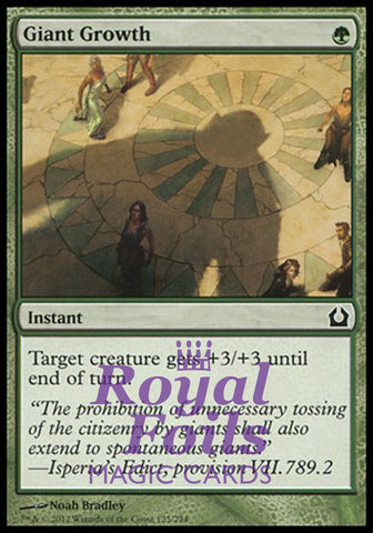 Giant Growth 4x FOIL RTR MTG Return to Ravnica Common MINT green