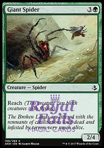 **4x FOIL Giant Spider** AKH MTG Amonkhet Common MINT green