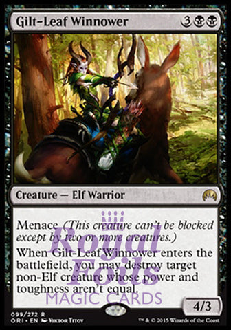 **1x FOIL Gilt-Leaf Winnower** ORI MTG Magic Origins Rare MINT black