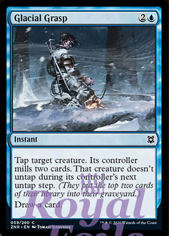 Glacial Grasp 4x FOIL ZNR MTG Zendikar Rising Common MINT blue