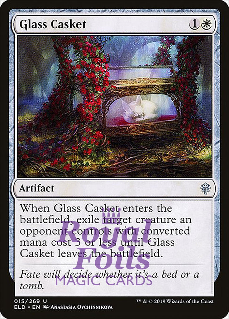 Glass Casket 4x FOIL ELD MTG Throne of Eldraine Uncommon MINT white artifact