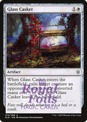Glass Casket 4x FOIL ELD MTG Throne of Eldraine Uncommon MINT white artifact