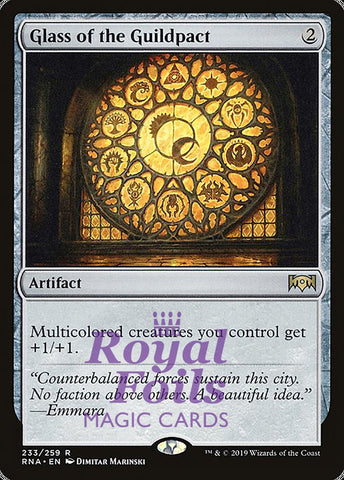Glass of the Guildpact 2x FOIL RNA MTG Ravnica Allegiance Rare MINT artifact