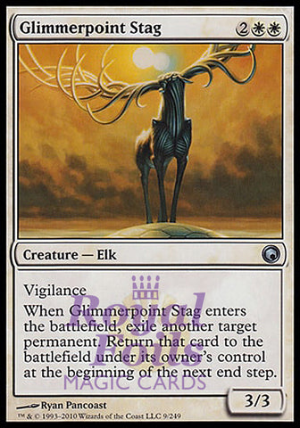 Glimmerpoint Stag 2x FOIL SOM MTG Scars of Mirrodin Uncommon MINT white