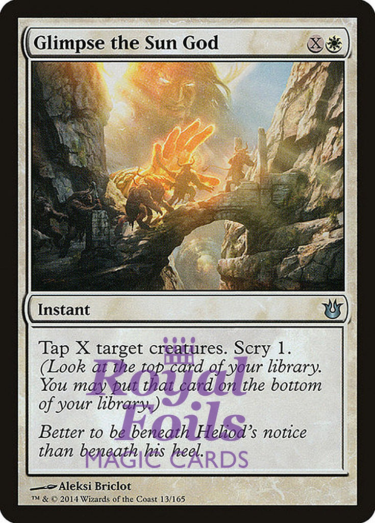 Glimpse the Sun God 3x FOIL BNG MTG Born of the Gods Uncommon MINT white