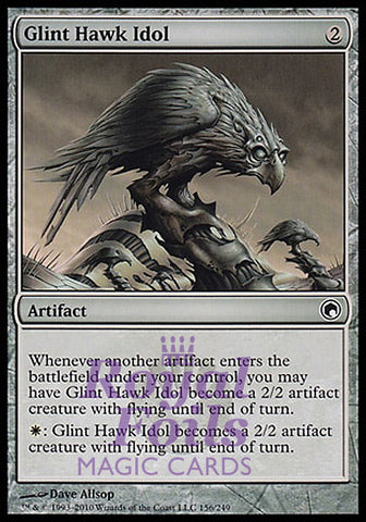 Glint Hawk Idol 4x FOIL SOM MTG Scars of Mirrodin Common MINT white artifact