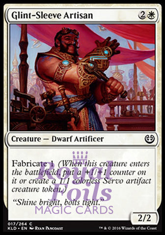 Glint-Sleeve Artisan 4x FOIL KLD MTG Kaladesh Common 2 MINT 2 NM white