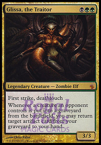 Glissa the Traitor 1x FOIL MBS MTG Mirrodin Besieged Mythic NM black green
