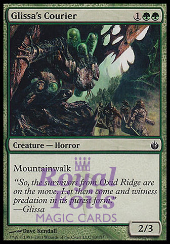 Glissa's Courier 4x FOIL MBS MTG Mirrodin Besieged Common MINT green