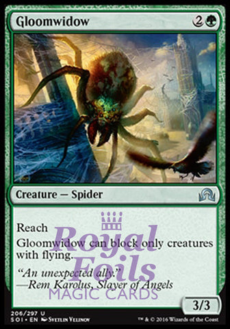 Gloomwidow 4x FOIL SOI MTG Shadows Over Innistrad Uncommon MINT green