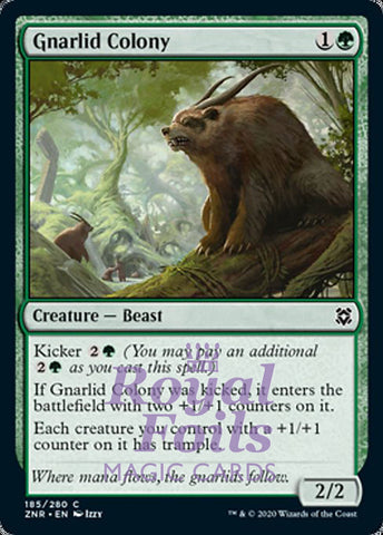 Gnarlid Colony 4x FOIL ZNR MTG Zendikar Rising Common MINT green