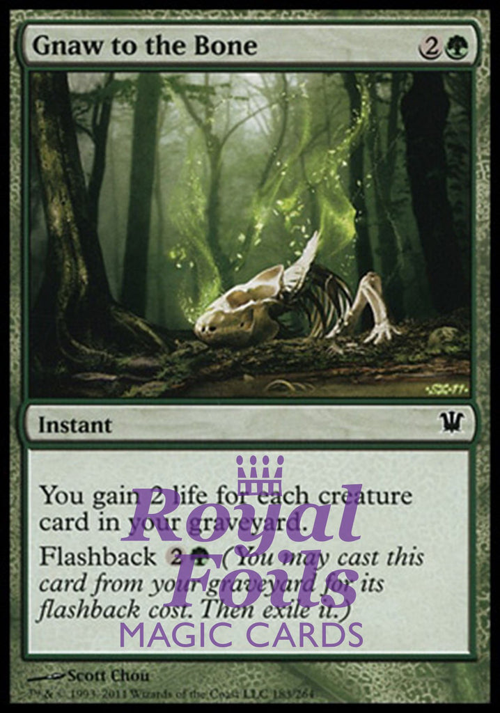 **1x FOIL Gnaw to the Bone** ISD MTG Innistrad Common MINT green
