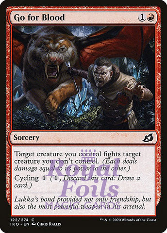 **4x FOIL Go for Blood** IKO MTG Ikoria Common MINT red