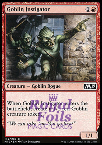 Goblin Instigator 1x FOIL M19 MTG Core Set 2019 Common MINT red