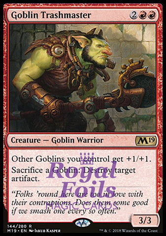 **1x FOIL Goblin Trashmaster** M19 MTG Core Set 2019 Rare MINT red