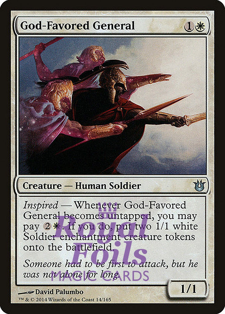 **2x FOIL God-Favored General** BNG MTG Born of the Gods Uncommon MINT white