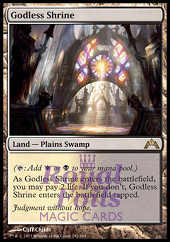 **1x FOIL Godless Shrine** GTC MTG Gatecrash Rare MINT  black white land