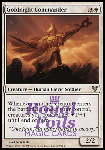 Goldnight Commander 1x FOIL AVR MTG Avacyn Restored Uncommon MINT white