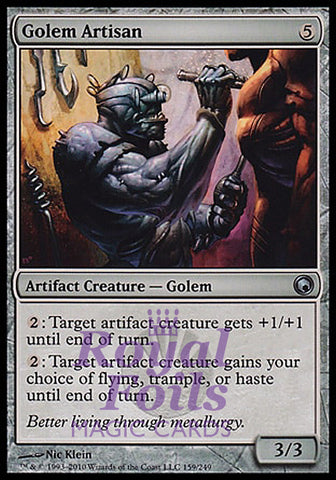 **2x FOIL Golem Artisan** SOM MTG Scars of Mirrodin Uncommon MINT artifact