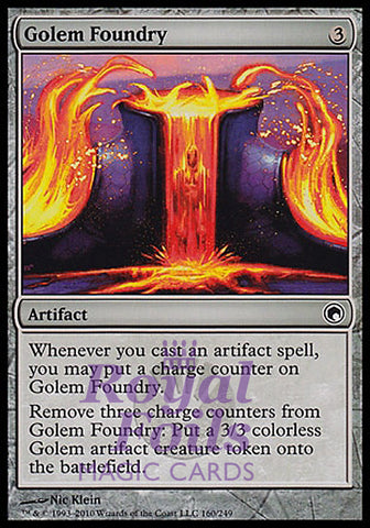 Golem Foundry 1x FOIL SOM MTG Scars of Mirrodin Common MINT artifact