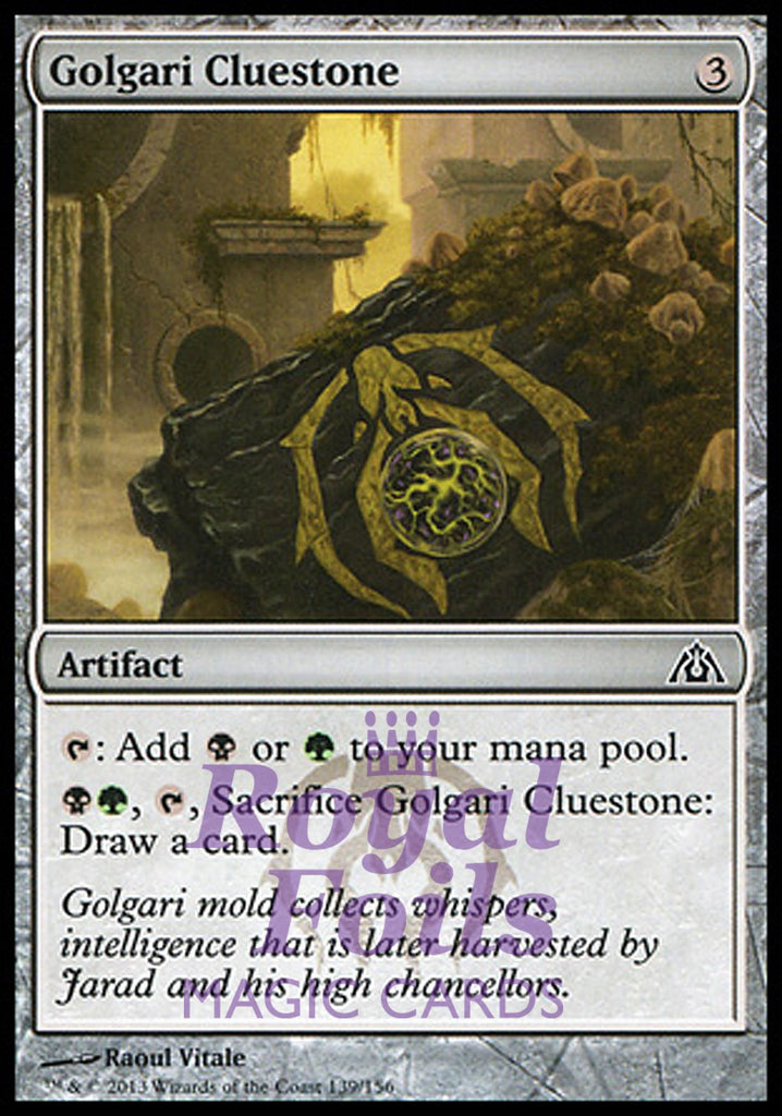Golgari Cluestone 4x FOIL DGM MTG Dragon's Maze Common MINT black green artifact