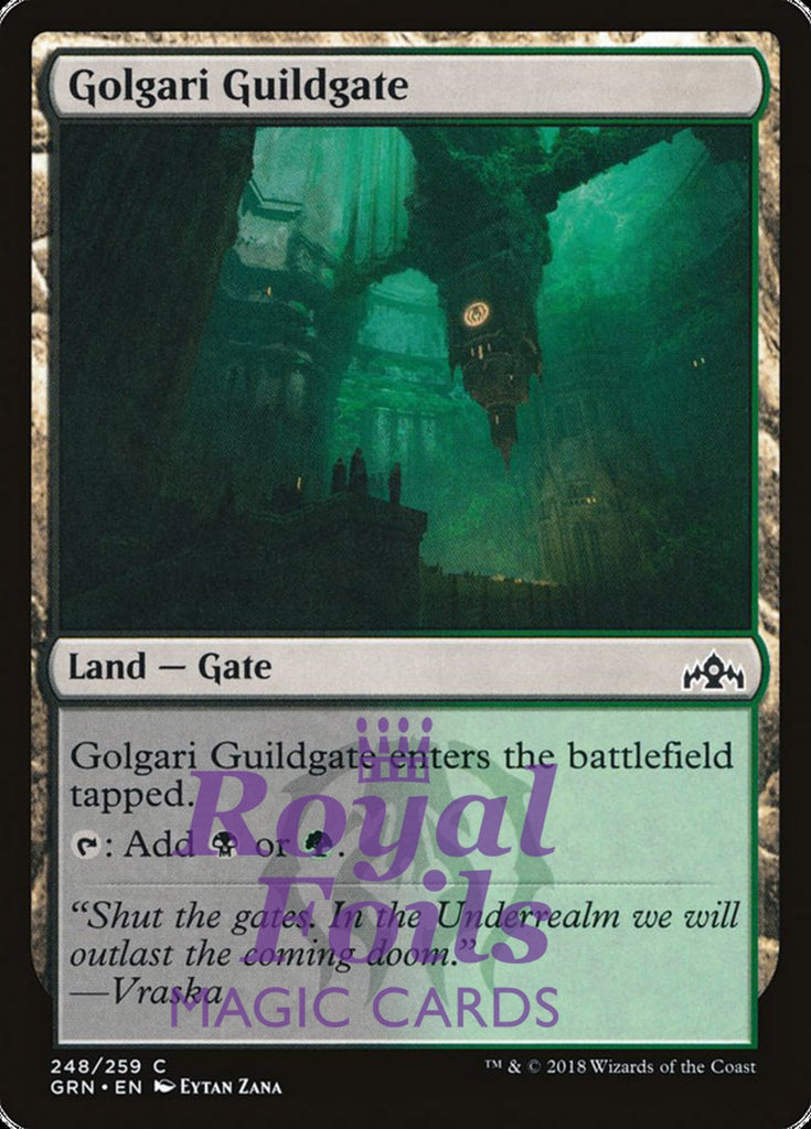 **2x FOIL Golgari Guildgate #248** GRN MTG Guilds of Ravnica Common MINT black green land gate