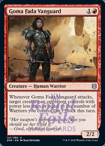 Goma Fada Vanguard 4x FOIL ZNR MTG Zendikar Rising Uncommon MINT red