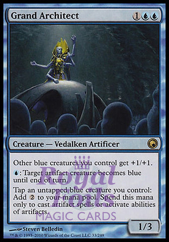 Grand Architect 1x FOIL SOM MTG Scars of Mirrodin Rare MINT blue