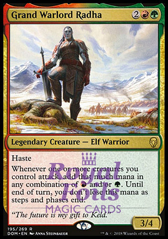 Grand Warlord Radha 1x FOIL DOM MTG Dominaria Rare MINT red green