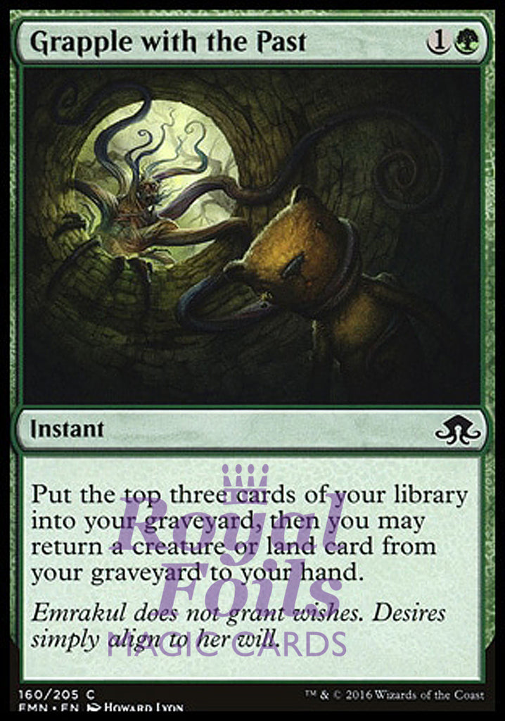 Grapple with the Past 4x FOIL EMN MTG Eldritch Moon Common MINT green