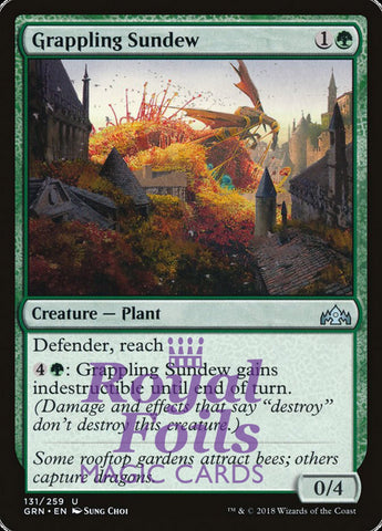 Grappling Sundew 2x FOIL GRN MTG Guilds of Ravnica Uncommon MINT green