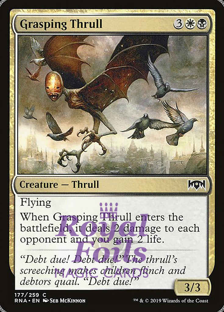 Grasping Thrull 4x FOIL RNA MTG Ravnica Allegiance Common MINT white black