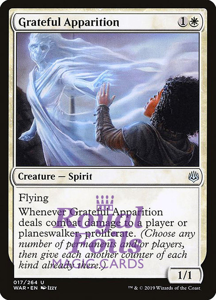 Grateful Apparition 1x FOIL WAR MTG War of the Spark Uncommon MINT white