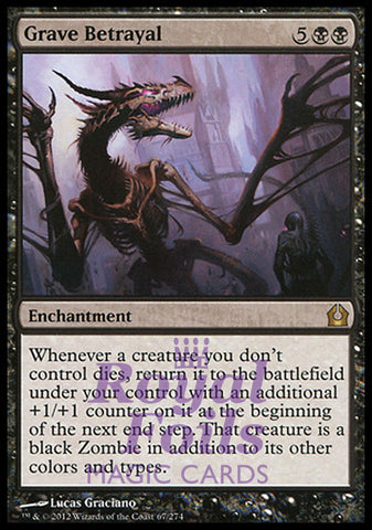 Grave Betrayal 1x FOIL RTR MTG Return to Ravnica Rare MINT black