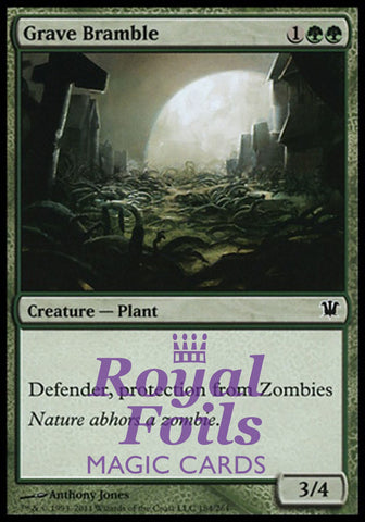 Grave Bramble 4x FOIL ISD MTG Innistrad Common 3 MINT + 1 NM green