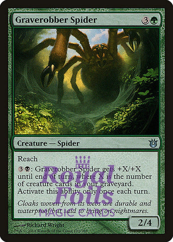 **2x FOIL Graverobber Spider** BNG MTG Born of the Gods Uncommon MINT green