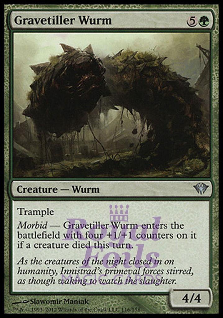 **2x FOIL Gravetiller Wurm** DKA MTG Dark Ascension Uncommon MINT green