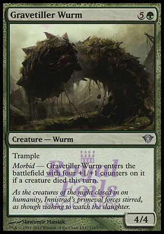 Gravetiller Wurm 2x FOIL DKA MTG Dark Ascension Uncommon MINT green